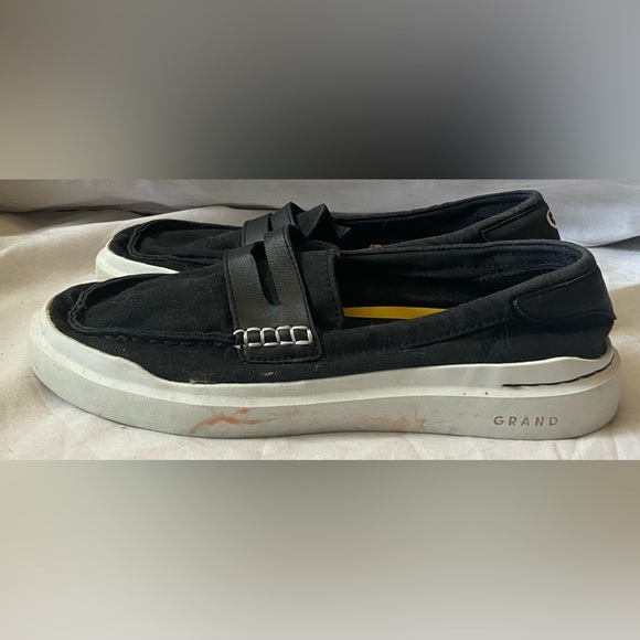 Cole Haan Men’s Size 8B Grand 360 Black Canvas Penny Loafers main image 4